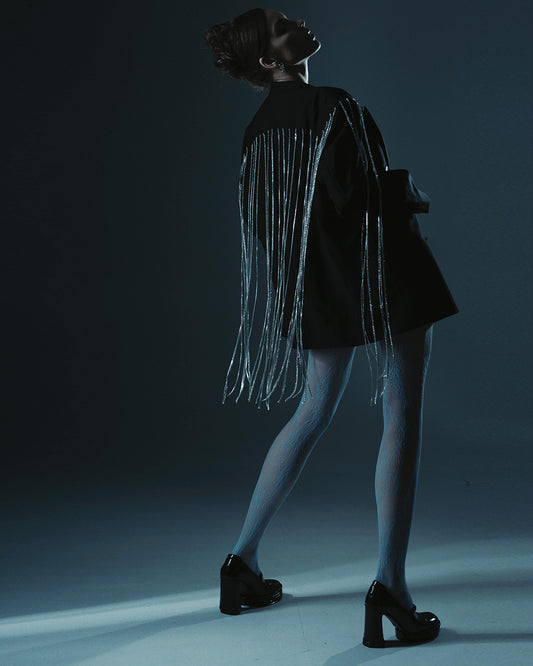 UPCYCLED JACKET WITH RHINESTONE