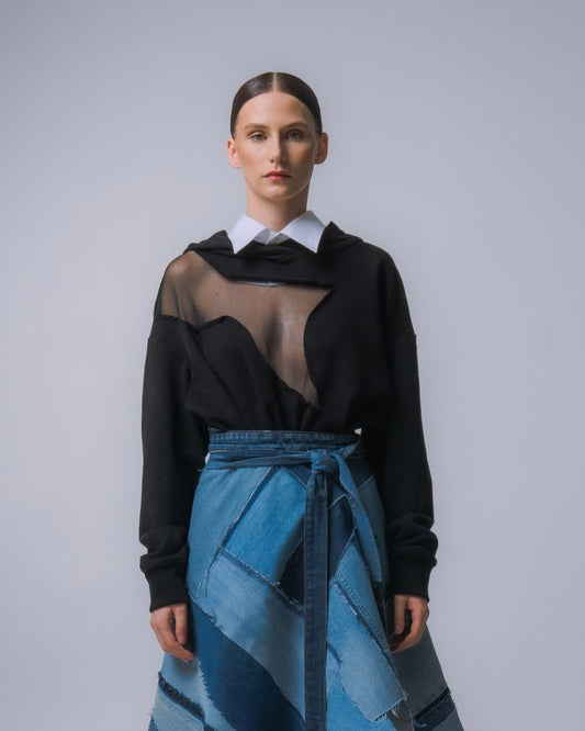 HOODIE WITH A CUTOUT